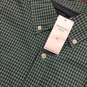 NWT Men’s Green & Blue Banana Republic Shirt (XL)